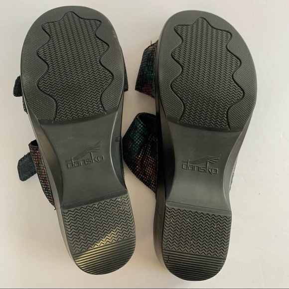 Dansko Sophie Stained Glass Holographic Rainbow Double Strap Sandal EU42 - Picture 7 of 10